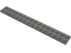 Деталь LEGO Пластина 2 x 16, Темный сине-серый