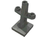 Деталь LEGO Boat Mast 2 x 2 x 3 Inclined with Stud on Top and Two Sides, Темный сине-серый