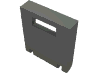 Деталь LEGO Box 2 x 2 x 2 Door with Slot, Темный сине-серый
