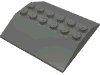 Деталь LEGO Slope 33° 6 x 6 Double (Train Roof), Темный сине-серый