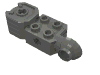 Деталь LEGO Technic Brick Special 2 x 2 with Axle Hole, Rotation Joint Ball Half [Vertical Side], Vertical Axle Hole End, Темный сине-серый