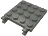 Набор LEGO Plate Special 4 x 4 with Clips Horizontal, Темный сине-серый