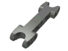 Деталь LEGO Technic, Axle and Pin Connector 2 x 7 with Two Ball Joint Sockets, Темный сине-серый