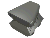 Деталь LEGO Vehicle Air Scoop [2 x 2 Base], Темный сине-серый