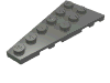 Деталь LEGO Пластина-клин левая 6 x 3, Темный сине-серый