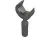 Набор LEGO Minifig Tool Open Ended Wrench - 6-Rib Handle, Темный сине-серый