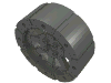 Набор LEGO Wheel Wagon Viking with 12 Holes [7 Studs Diameter], Темный сине-серый