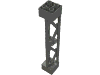 Деталь LEGO Support 2 x 2 x 10 Girder Triangular Vertical - Type 3 - Axle Hole, 3 Posts, Темный сине-серый