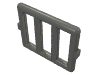 Деталь LEGO Bar 1 x 4 x 3 Window [Side Tabs], Темный сине-серый