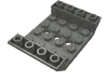Деталь LEGO Slope Inverted 45° 6 x 4 Double with 4 x 4 Cutout and 3 Holes, Темный сине-серый