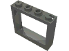 Деталь LEGO Window 1 x 4 x 3 without Shutter Tabs, Темный сине-серый
