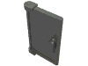 Деталь LEGO Door 1 x 2 x 3 with Vertical Handle, New Mold for Tabless Frames, Темный сине-серый