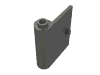 Деталь LEGO Door 1 x 3 x 3 Left - Open Between Top and Bottom Hinge, Темный сине-серый