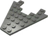 Набор LEGO Wedge Plate 8 x 8 with 3 x 4 Cutout, Темный сине-серый