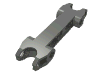 Деталь LEGO Technic, Axle and Pin Connector 2 x 7 with Two Ball Joint Sockets, Squared Ends, Темный сине-серый