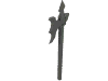 Деталь LEGO Minifig Halberd Elaborate, Темный сине-серый