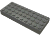 Деталь LEGO Кирпичик 4 x 10, Темный сине-серый