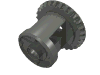 Деталь LEGO Technic, Gear Differential with Inner Tabs and Closed Center, 28 Bevel Teeth, Темный сине-серый