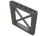 Деталь LEGO Support 1 x 6 x 5 Girder Rectangular, Темный сине-серый