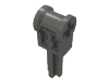 Деталь LEGO Technic Pole Reverser Handle, Темный сине-серый