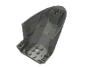 Набор LEGO Aircraft Fuselage Curved Aft Section 6 x 10 Bottom, Темный сине-серый