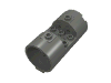Деталь LEGO Cylinder 3 x 6 x 2 2/3 Horizontal, New Style, Темный сине-серый