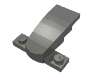 Деталь LEGO Wedge 4 x 2 x 1 1/3 with 1 x 4 Base, Темный сине-серый