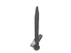 Деталь LEGO Minifig Greatsword Pointed with Thin Crossguard, Темный сине-серый