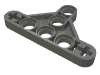 Деталь LEGO Technic Beam Triangle Thin [Type II], Темный сине-серый