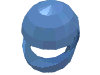 Деталь LEGO Minifig Standard Helmet, Средне-голубой