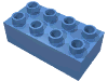 Деталь LEGO Кирпичик 2 x 4, Средне-голубой