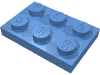 Деталь LEGO Пластина 2 x 3, Средне-голубой