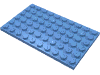 Деталь LEGO Пластина 6 x 10, Средне-голубой