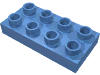 Деталь LEGO Пластина 2 x 4, Средне-голубой