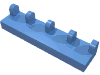 Набор LEGO Hinge Tile 1 x 4, Medium Blue