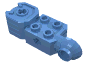 Деталь LEGO Technic Brick Special 2 x 2 with Axle Hole, Rotation Joint Ball Half [Vertical Side], Vertical Axle Hole End, Средне-голубой
