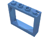 Деталь LEGO Window 1 x 4 x 3 without Shutter Tabs, Средне-голубой