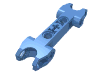Деталь LEGO Technic Axle and Pin Connector 2 x 7 with Two Ball Joint Sockets, Squared Ends and Axle Hole in Center, Средне-голубой