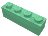 Деталь LEGO Кирпичик 1 x 4, Средне-зеленый