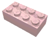 Набор LEGO Brick 2 x 4, Светло-розовый