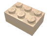 Набор LEGO Brick 2 x 3, Light Flesh