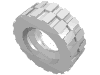 Набор LEGO Tyre 17.5 x 6 with Shallow Staggered Treads, Молочно-белый