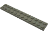 Деталь LEGO Пластина 2 x 12, Темно-серый