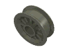 Деталь LEGO Wheel Spoked 2 x 2 with Pin Hole, Темно-серый
