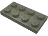 Деталь LEGO Пластина 2 x 4, Темно-серый