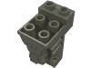 Деталь LEGO Brick Special 2 x 3 x 3 with Cutout and Lion Head, Темно-серый