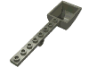 Деталь LEGO Plate Special 1 x 8 with Hole and Bucket (Catapult), Темно-серый