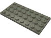 Деталь LEGO Пластина 4 x 8, Темно-серый