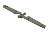 Деталь LEGO Propeller 2 Blade 4 x 22, Темно-серый