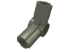 Деталь LEGO Technic Axle and Pin Connector Angled #5 - 112.5°, Темно-серый